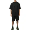 Shorts med perforeret elastisk linning “Black” 674591TMVD41000