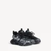 Signatur-sneaker til mænd i sort/hvid