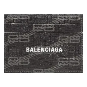 Signature-kortholder i BB Monogram-belagt lærred “Black” 594309210D81061