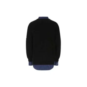 Skjorte-inspireret lagdelt trøje “Black” 675268T32151000