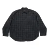 Skjorte med aftagelige ærmer, Large Fit “Grey” 751728TOM172952