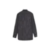 Skjorte med logo på brystet, nålestribet logo og knapper “Black” 583989TGM041070