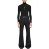 Skræddersyede bukser med udvidet ben i regular fit “Black” 704709TLT171000