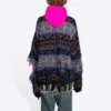 Slidt Fair Isle-trøje i uldblanding “Blue” 662518T16028088