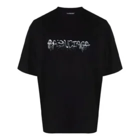 Slime Logo T-shirt, medium pasform, “Black” 612966TLVF11069