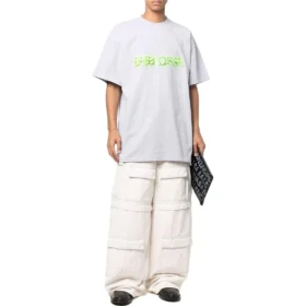 Slime Oversized T-shirt “Grågrøn” 676589TLVF11203
