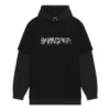 Slime T-shirt med hætte og lange ærmer “Sort” 681029TLVF11069