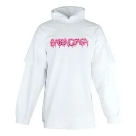 Slime T-shirt med hætte og lange ærmer “White Bubblegum” 681029TLVF10901