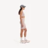 Sømløs techwear-bh til kvinder i nude