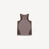 Sømløs techwear-tanktop til kvinder i taupe/moka