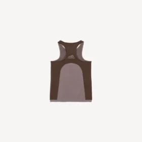 Sømløs techwear-tanktop til kvinder i taupe/moka