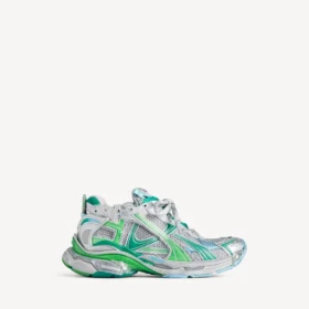 Runner-sneakers til mænd i grå/grøn/blå