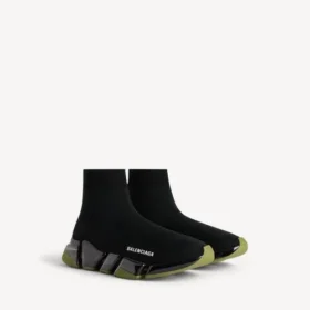 Speed 2.0 herresneaker i genanvendt strik med helt gennemsigtig sål i sort/khaki Speed 2.0 herresneaker i genanvendt strik med helt gennemsigtig sål i sort/khaki
