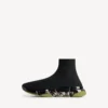 Speed 2.0 herresneaker i genanvendt strik med helt gennemsigtig sål i sort/khaki