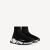 Speed 2.0-sneaker til kvinder i genanvendt strik i sort/sølv Speed 2.0-sneaker til kvinder i genanvendt strik i sort/sølv