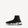 Speed 2.0-sneaker til kvinder i genanvendt strik i sort/sølv Speed 2.0-sneaker til kvinder i genanvendt strik i sort/sølv