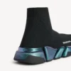 Speed 2.0-sneaker til kvinder i sort med iriserende effekt