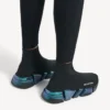 Speed 2.0-sneaker til kvinder i sort med iriserende effekt