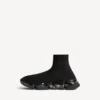 Speed 2.0-sneaker til kvinder med fuld gennemsigtig sål i genanvendt strik i sort Speed 2.0-sneaker til kvinder med fuld gennemsigtig sål i genanvendt strik i sort