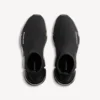 Speed 2.0-sneaker til kvinder med fuld gennemsigtig sål i genanvendt strik i sort Speed 2.0-sneaker til kvinder med fuld gennemsigtig sål i genanvendt strik i sort