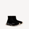Speed 2.0 herresneaker i sort/beige med fuld gennemsigtig sål og genanvendt strik