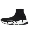 Speed 2.0 Sneakers “Sort skinnende strik med hvid sål” 636833W2DC11091