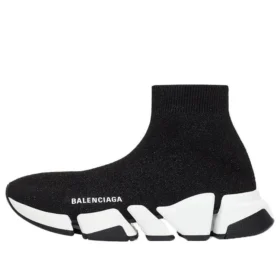 Speed 2.0 Sneakers “Sort skinnende strik med hvid sål” 636833W2DC11091 Speed 2.0 Sneakers “Sort skinnende strik med hvid sål” 636833W2DC11091