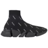 Speed 2.0 Sneakers “Sort strik med hvidt logo overalt” 617239W2DBO1090