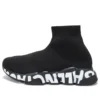 Speed Graffiti Sneakers “Sort strik med hvid graffiti-sål” 605942W2DB71006