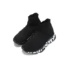 Speed Graffiti Sneakers “Sort strik med hvid graffiti-sål” 605942W2DB71006