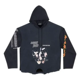 Speed Hunters Upside Down Hættetrøje Oversized “Black Faded” 698156TMVD11000