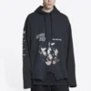 Speed Hunters Upside Down Hættetrøje Oversized “Black Faded” 698156TMVD11000