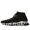Speed Lace Up Sneakers “Sort genbrugsstrik med sort graffiti-sål” 621611W05GE1015