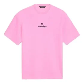 Sponsor-T-shirt med rund hals, lyserød/rød 612965TJVD95764