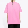 Sponsor-T-shirt med rund hals, lyserød/rød 612965TJVD95764
