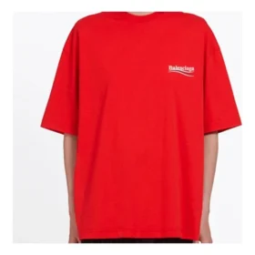 Sports-T-shirt med korte ærmer, løs pasform, rød 556102TAV446403