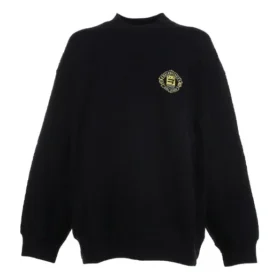 Sporty B Crest Logo-trøje med rund hals “Black” 671125TLV60-1000