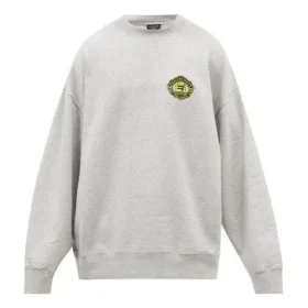 Sporty B Crest Logo-trøje med rund hals “Grey” 671125TLV601300