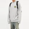 Sporty B Crest Logo-trøje med rund hals “Grey” 671125TLV601300