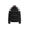 Sporty B Half Zip Track Mix Jacquard-striktrøje “Black Grey” 675289T16171240
