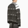 Sporty B Half Zip Track Mix Jacquard-striktrøje “Black Grey” 675289T16171240