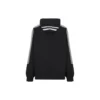 Sporty B Striped Hættetrøje Oversized “Black White” 704023TMVG23869