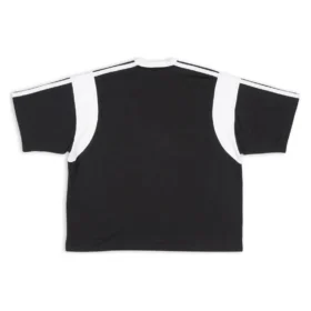 Sporty B T-shirt med løs pasform “Black White” 699182TMVC41070