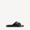 Sporty pool-sandaler til mænd i sort/hvid Sporty pool-sandaler til mænd i sort/hvid