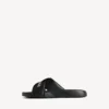 Sporty pool-sandaler til mænd i sort/hvid Sporty pool-sandaler til mænd i sort/hvid