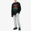 Sprog Striktrøje med rund hals “Black Multicolor” 646491T15952771