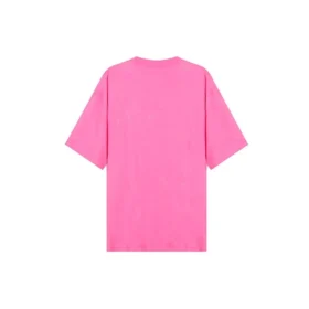 SS21 Broderet T-shirt med rund hals, lyserød 641532TJVA95764 SS21 Broderet T-shirt med rund hals, lyserød 641532TJVA95764