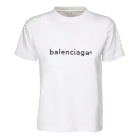 SS21 Casual T-shirt med alfabetlogo, stor, kortærmet, hvid 612965TIV549040 SS21 Casual T-shirt med alfabetlogo, stor, kortærmet, hvid 612965TIV549040