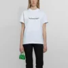 SS21 Casual T-shirt med alfabetlogo, stor, kortærmet, hvid 612965TIV549040