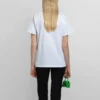 SS21 Casual T-shirt med alfabetlogo, stor, kortærmet, hvid 612965TIV549040